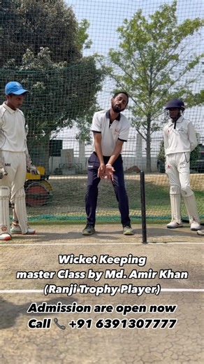 Wicket keeping master class by: Md. Amir Khan (Ranji Trophy Player) Follow @sportsgalaxyindia Admission are open now Call 📞 91 6391-307777 #cricket #cricketer #cricketlover #cricketlovers #cricketfans #cricketfever #cricketlife #cricketmatch #cricketworld #cricketvideos #cricketmerijaan #cricketindia #cricketlove #cricketreels #lovecricket | Sports Galaxy India