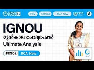 FEG 02 Foundation Course in English 2 | BCA_New | IGNOU PYQ Analysis | Kerala's No.1 IGNOU Coaching