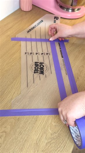 I mean, this is literally the easiest way to make a striped cake though!! 😱 Want to make your own? Check out our step-by-step blog post on our website! ❤️ Order Frost Form on www.frostform.com 🌍 We ship worldwide #frostform #stripedcake #cakeideas | Frost Form