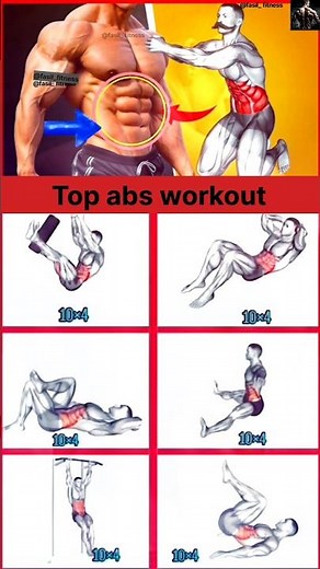 Best Abs Workout 🔥 Get Six Pack Fast | Home & Gym#workout #absworkout #sixpackabs #shorts