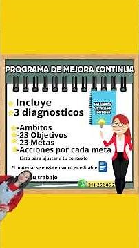 Programa de mejora continua -Ejemplo