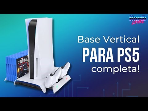 Unboxing! Base vertical INCRÍVEL para PS5! Com cooler, mais USB, carregador de controle e luz RGB!