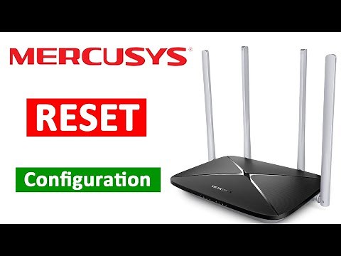 MERCUSYS router AC12G reset and configuration
