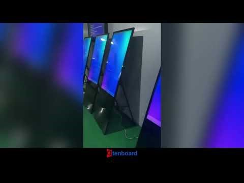 Portable Folding Stand LCD Digital Signage Menu Board Factory Overview