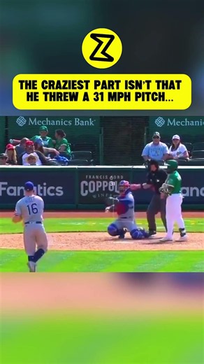 31 MPH?! The Slowest Pitch in MLB History Still Fooled the Batter 😭 #baseball #viral #hardball