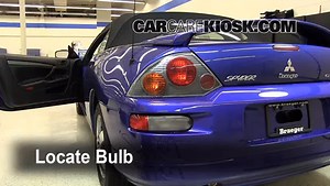 Brake Light Replacement: 2002 Mitsubishi Eclipse GS 2.4L 4 Cyl.