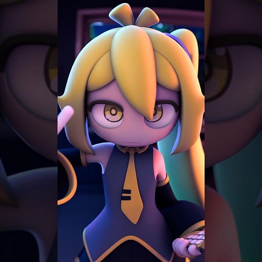 Meet my cousin. 📱 #miku #neru #teto #animation #shorts #fyp #meme