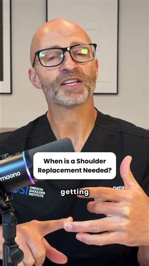 When a shoulder replacement is needed?