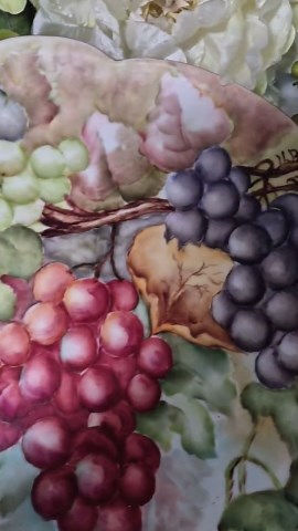 Large Limoges France Porcelain Grapes Motif Gold Rim Decorative Plate 14 Inches No Chips No Cracks Wall Plaque, French Hand Painted Bridal - Etsy