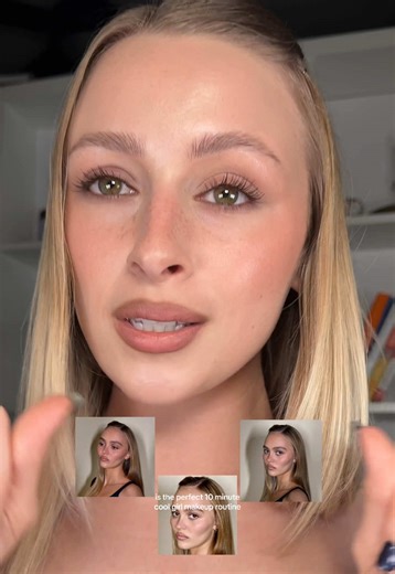 IN-DEPTH TUTORIAL of this 10 min makeup routine inspired by this very soft / natural Lily Rose Depp makeup look 🥀🥀 product breakdown: @LAWLESS Beauty forget the filler perfecting cream @m.ph by Mary Phillips Le skin foundation in 20C @Patrick Ta Beauty brightening concealer in Fair Neutral Fair Rosy @Haus Labs shaping balm in Profile @Westman-Atelier blush stick in Petal @Hourglass Cosmetics pressed powder unlocked mascara @Makeup By Mario pencil in Perfect Brown @KIKO Milano eyeshadow stick i