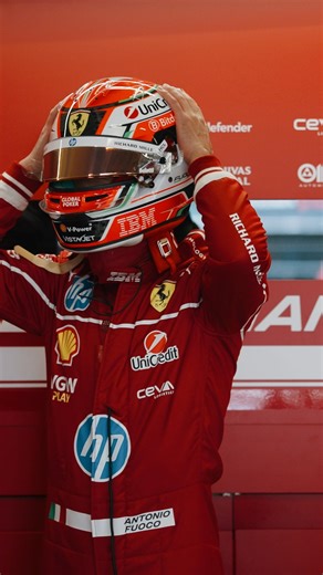 The first Italian in 16 years to drive a Ferrari in an official F1 session 👏 hope you enjoyed every minute of it, Antonio! 🇮🇹 | Scuderia Ferrari HP