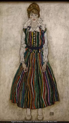 Egon Schiele - Portrait of Edith (Artists Wife), 1915 #egonschiele #schiele | Contemporary Art