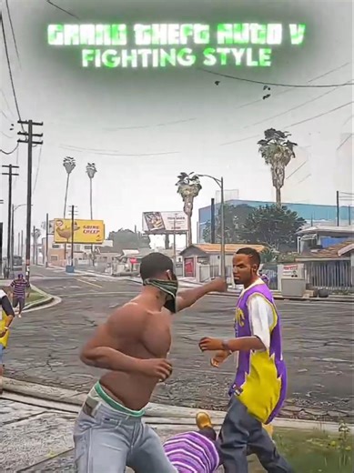 GTA 5 vs GTA 4 Fighting Style #shorts