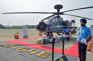 Eight US made Apache attack helicopters inducted into IAF http://bit.ly/2PDm9aE | The Economic Times