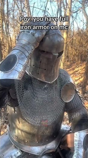 pov: you have full iron armor on minecraft #minecraft #meme #memes #pov #iron #shorts #foryou #funny
