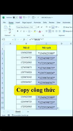 Excel | Tạo mã vạch sản phẩm trong #excel
