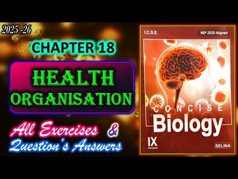 Health Organization | Class 9 Biology | Chapter 18 | All Answers | 2025-26