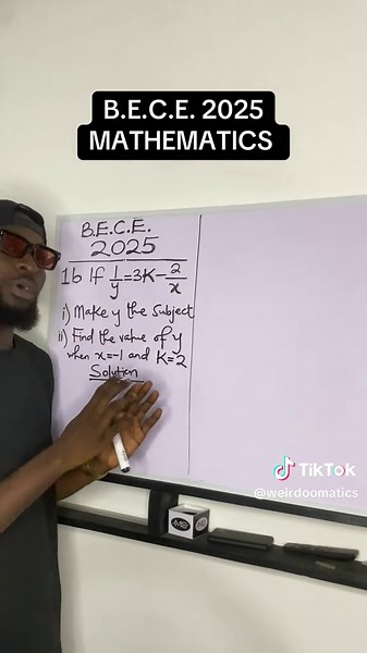 B.E.C.E. Mathematics 2025: Change of Subject Explained