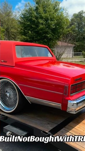 Box Chevy Red Paint Glowing #builtnotboughtwithtre #boxchevy #automobile #daytons #classic #chrome