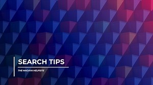 Search Tips for the Magaya Help Site