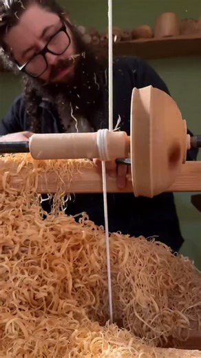 CurioSpark | The Ancient Machine That Shaped Wood | Pole Lathe Secrets How did medieval craftsmen create such precise wooden carvings without... | Instagram