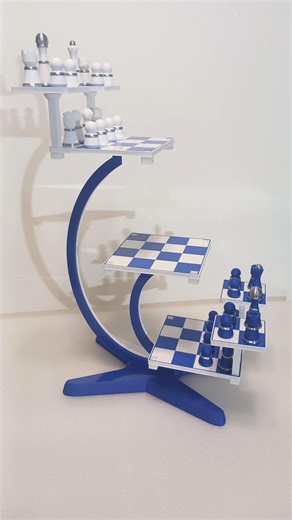 Tridimensional Chess Set Choose Colors - Etsy