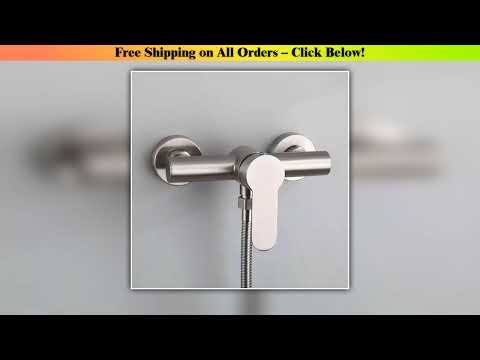 SUS304 stainless steel bathroom shower faucet wall-mounted shower cylinder faucet hot and cold