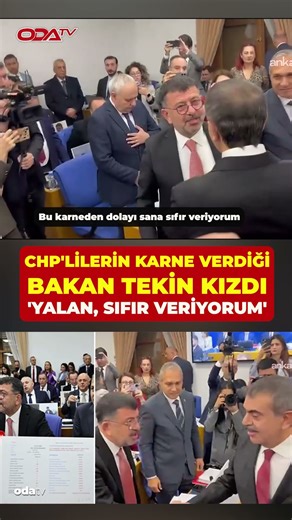 Protest against the report card prepared by Veli Ağbaba for Yusuf Tekin to the budget committee i...