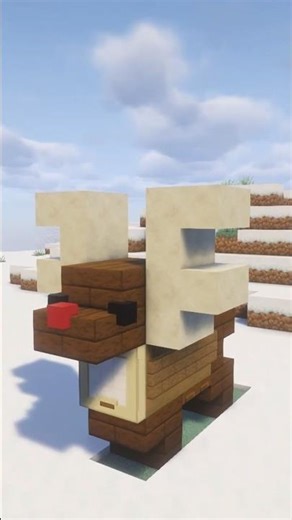 INCREDIBLE Reindeer Build Hack🎅| Minecraft Build Hacks #minecraft #minecraftshorts #shorts