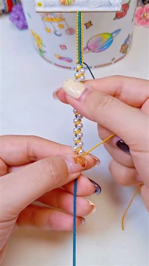 Creative Double Row Beaded Bracelet Tutorial