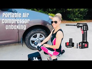 Oasser Air Compressor Electric Inflator Portable Hand Held Pump with Digital LCD Unboxing & Review