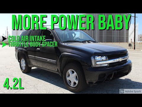 Chevrolet Trailblazer Cold Air Intake and Throttle Body Spacer Install DIY