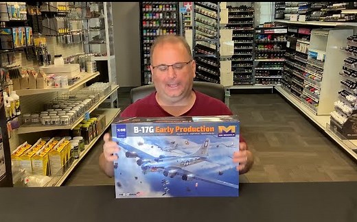 【Andy's Hobby Headquarters】HK Models 1/48 B17-G轰炸机早期型 模型开箱