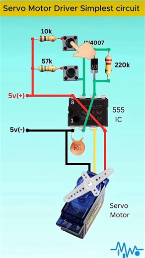 🔧 Simplest Servo Motor Driving Circuit (Easy & Beginner Friendly) #innovation #arduino #arduino