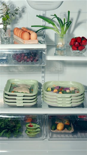 Effortless Organization with Slim Stacking Snack Trays
