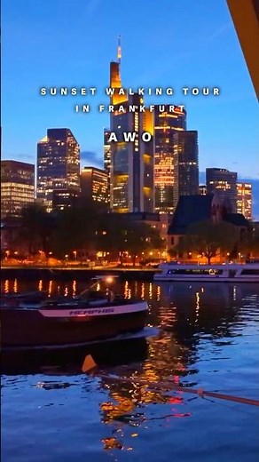 Frankfurt Skyline Sunset Walking Tour Part 02