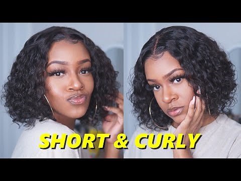 12 Inch Water Wave Bob Wig EASY INSTALL! | Elfin Hair