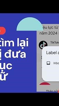 Instructions on how to retrieve mail / messages when they are accidentally archived on the Gmail app