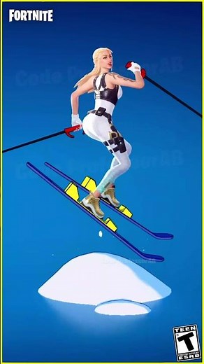 Fortnite Stupid Sexy Skiing Emote Brunhild Skin Thicc 🍑😍😂