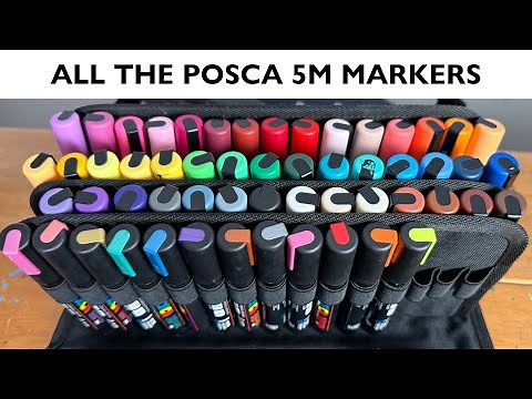 Every 5M Posca COLOR! Swatches and Review.