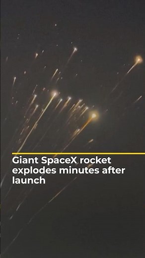 SpaceX Starship rocket explodes minutes after launch | AJ #shorts