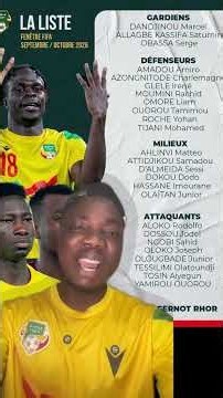 🚨 OFFICIEL : Liste du Bénin pour les éliminatoires CAN 2027 — Joseph Oloko, la surprise !
