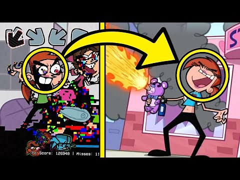 References in FNF Pibby Mods | The Fairly OddParents VS Pibby | Learning with Pibby