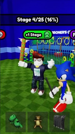 SO NIC 3] SONIC'S PRISON RUN #roblox #sonic #games #short
