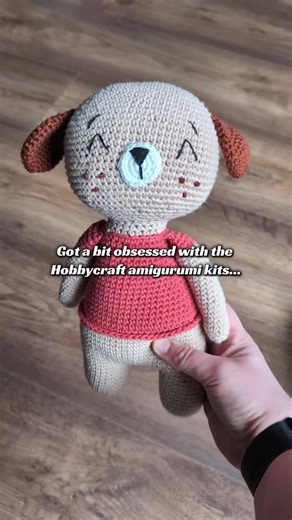 Got the crochet dog kit as a secret Santa gift then hunted the other crochet kits down on Vinted. @Hobbycraft #Crochet #Amigurumi