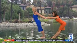 26K views · 453 reactions | Watch out for those lilies! Dayna Devon and Liberté Chan took Sunday’s 8:38 a.m. stretch to a whole new level. | KTLA 5 Morning News | Facebook