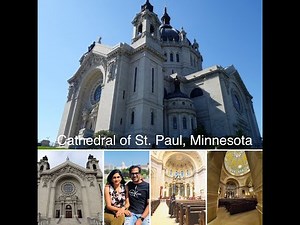 Inside tour of The Cathedral of Saint Paul in Minnesota, USA.