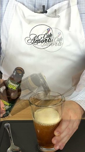 The Art of Layering: How to Pour the Perfect Black and Tan at Home #shorts