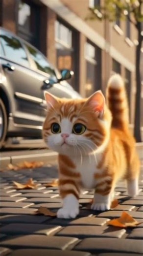 The Coolest Cat Strolling the Street 😎🐾#cutecat #trending
