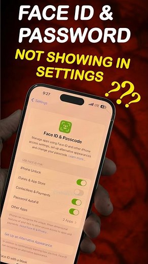 Face ID & Passcode Not Showing in Settings 🤯📲
